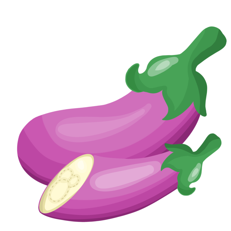 fresh purple eggplant vegetable illustration free png